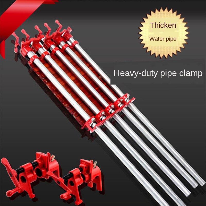 F Clamp Fixed Water Pipe Clamp Quick Woodworking Pipe Clamp Splicing Clamp 6 Branch Pipe Clamp Water Pipe Clamp