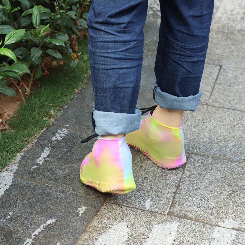 Waterdichte rubberen beschermhoezen voor schoenen, unisex, dames, heren, regenhoezen met rits, hoge antislip regenhoezen