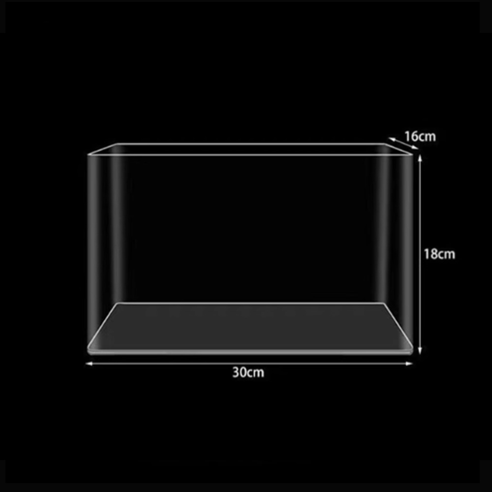 Small Nano Tall Rimless Tank, Small Glass Fish Tank, Small Betta Fish Tank, Small Aquarium, Min Aquarium, Betta Tank: Navy Blue