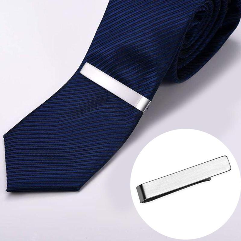 Goupille Simple de pince d'agrafe de fermoir de barre de cravate de ton d'acier inoxydable des hommes de luxe