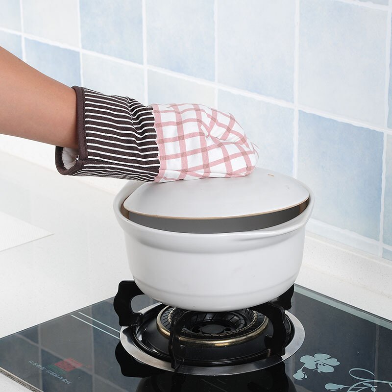 Verdickt Hohe Temperatur Ofen Handschuhe Backen Werkzeuge Thermische Isolierung Mikrowelle Ofen Zu Hause Küche Handschuhe