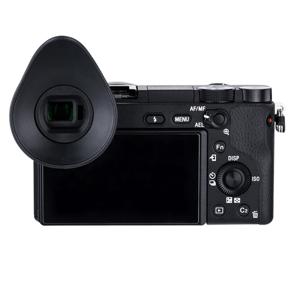 Mais claro oculares grande capa acessórios de silicone macio 360 graus girar câmera eyecup peças simples para sony a6000 a6300 NEX-7