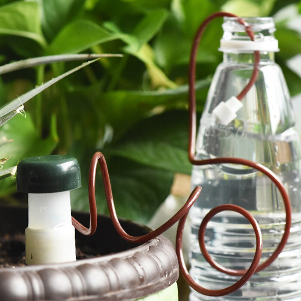 Irrigación por goteo para plantas de vacaciones, dispositivo de riego automático para jardín, maceta, dispositivo de riego por filtración, herramientas de jardinería, 4 Uds.