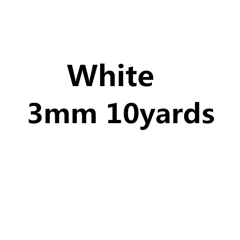 Cuerda de algodón trenzada para decoración hecha a mano, cordón para manualidades, cordón de cordón, cordón, cordón de hilos, 2mm, 2,5mm, 3mm, 10 yardas: 3mm white