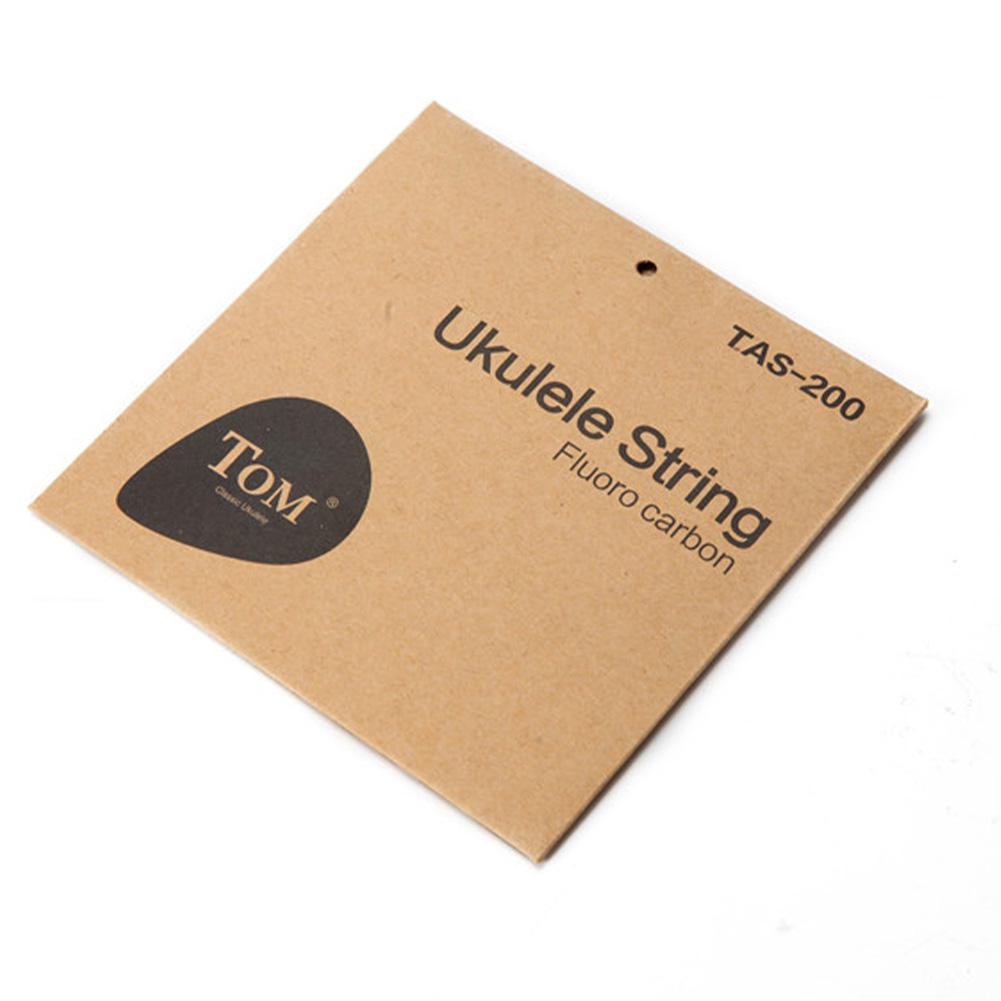 4Pcs Polymer Strings Ukulele Strings Transparante Carbon Akkoord Ukulele Snaren Muziekinstrument Vervanging Deel Accessoires