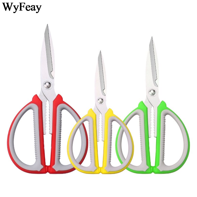 Tijeras de costura de acero inoxidable, tijeras fuertes para coser, bordar tela de cuero, herramientas de corte de papel para el hogar