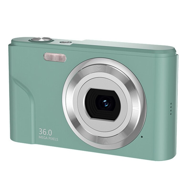 1080P 36.0 Mega Pixels Digital Camera With 16X Digital Zoom, LCD Screen, Portable Mini Cameras For Students Teens: green
