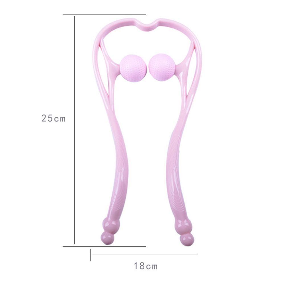 Pressure Point Therapy Neck Massage Tool Pressure Relieve Shoulder Massage Hand Dual Manual Roller Point Trigger Self Massa E8G8