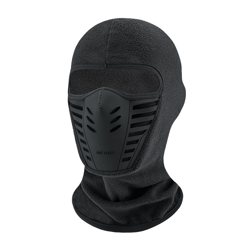 Máscara de motocicleta, máscara facial térmica de lana para mantener el calor, pasamontañas para montar en Moto, motociclista, máscara de esquí a prueba de viento para invierno, hombres y mujeres: Azul