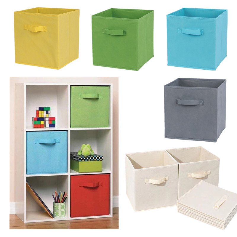 Organisateur de tiroir d'armoire de poubelle de rangement de tissu non tissé, boîte de rangement de vêtements et de sous-vêtements, fournitures pour la maison, stockage de jouets d'enfants