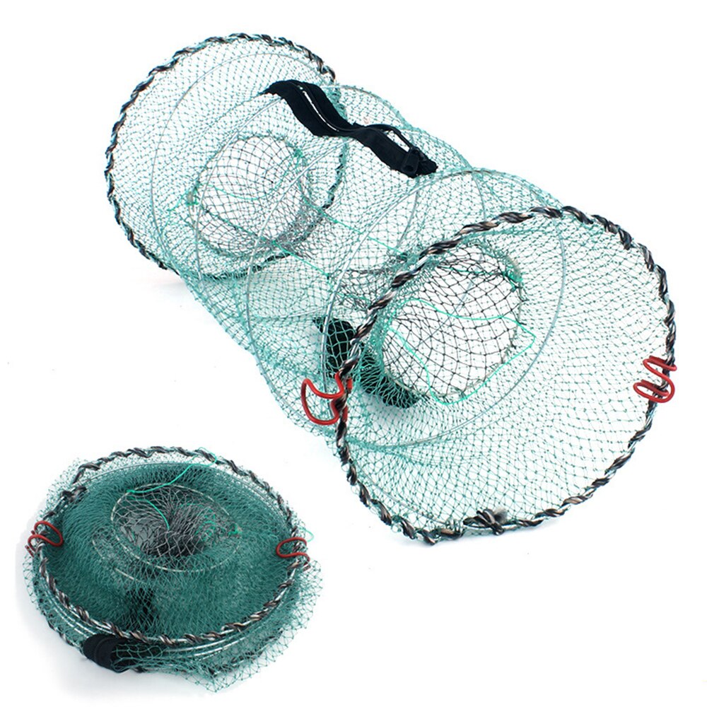 Lobster Crab Trap Net Shrimp Cage Prawn Crayfish Live Bait Collapsible