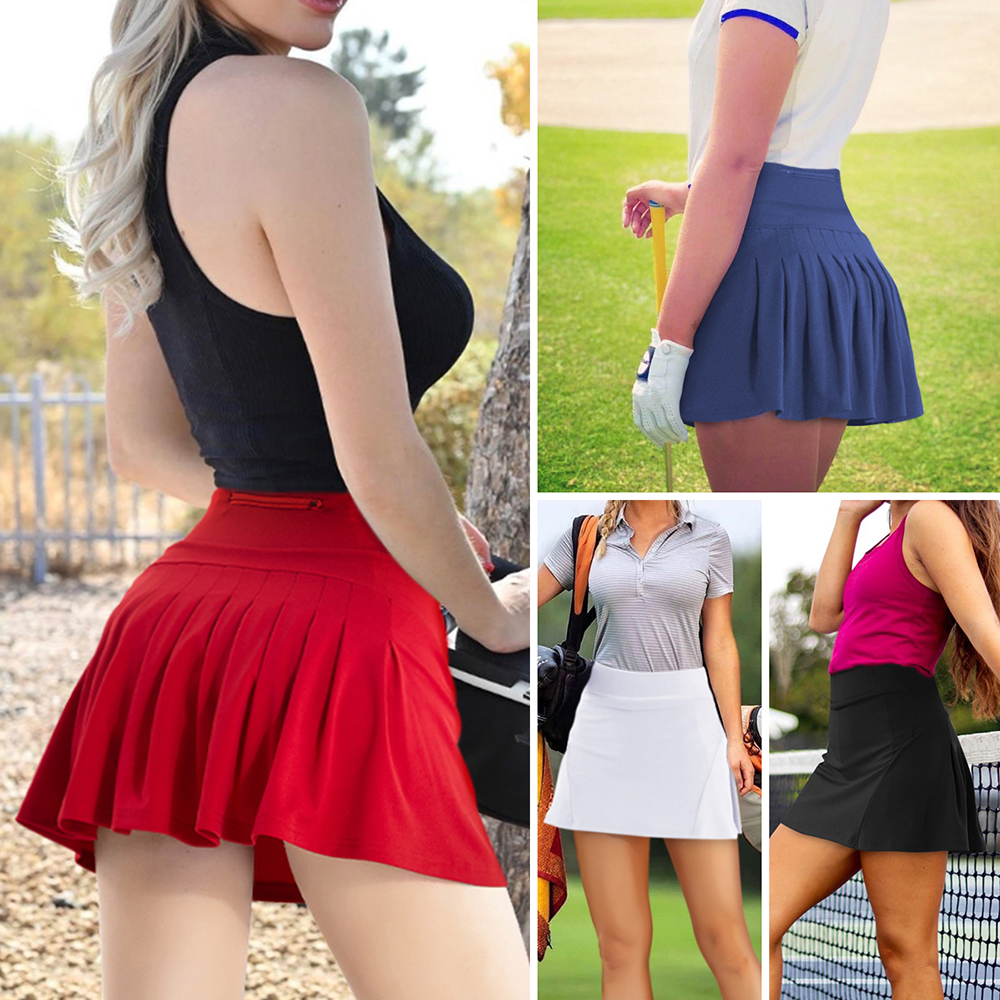 Pleated Tennis Skirts for Women with Pockets Build... – Grandado