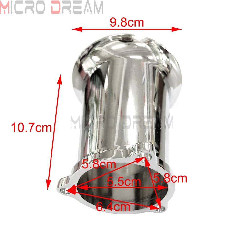 Motorcycle Chrome Billet Aluminum Velocity Stack CV Carb Carburetor Air Intake Cleaner For Harley Bobber Chopper