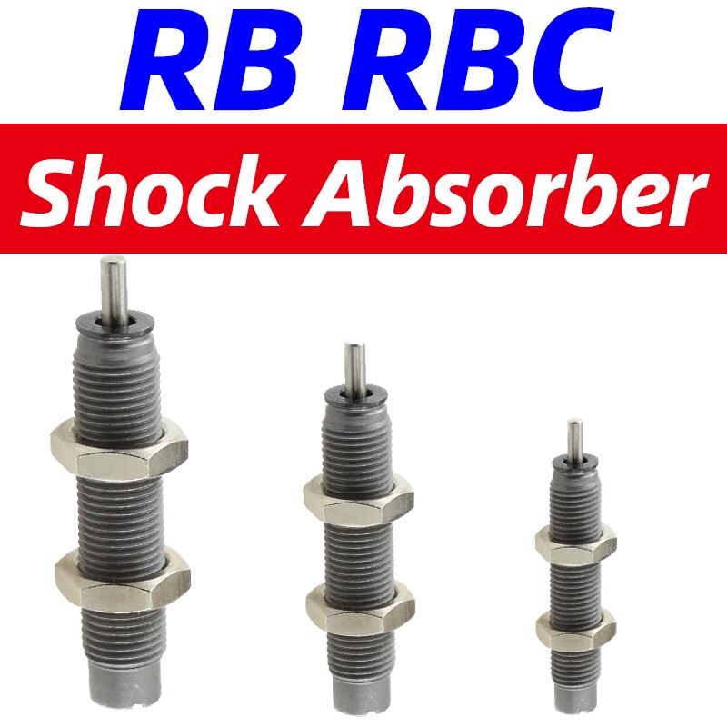 Pneumatisk hydraulisk støtdemper justerbar hydraulisk buffer rb serie  rb0805 rb1007 med hette rbc 1007 rbc 2725