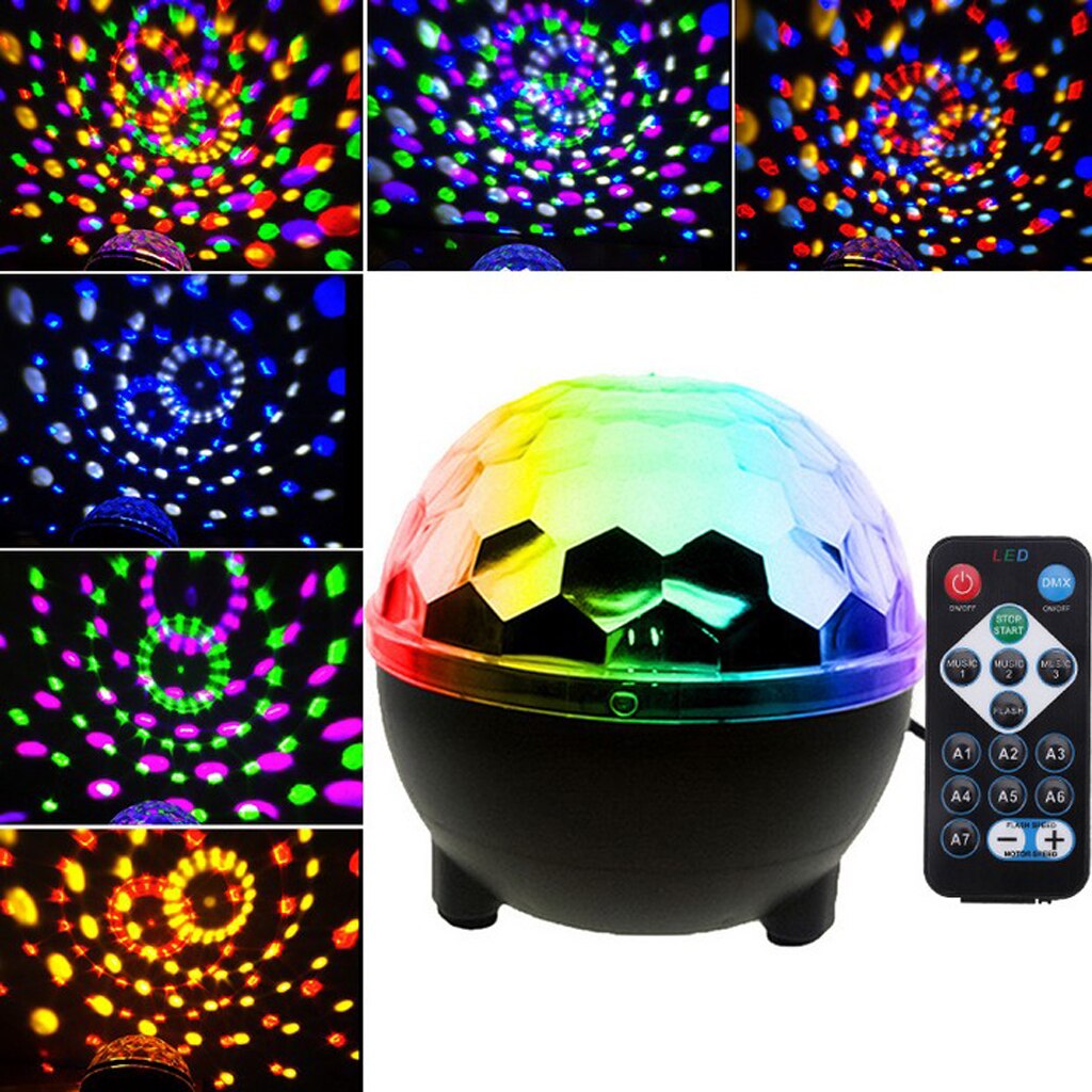 Disco de luces LED estroboscópicas para DJ, lámpara de baile con bombilla activada por sonido, AU