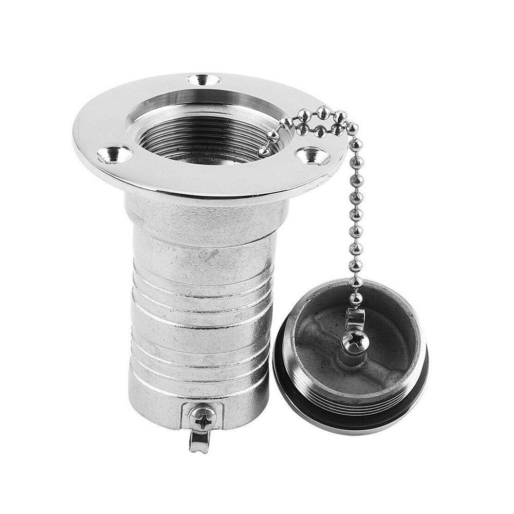 38mm 1.5 Inch Boat Fuel Tank Cap Marine Stainless Steel Boat Deck Fill Filler Port Gas Fuel Tank With Key Cap