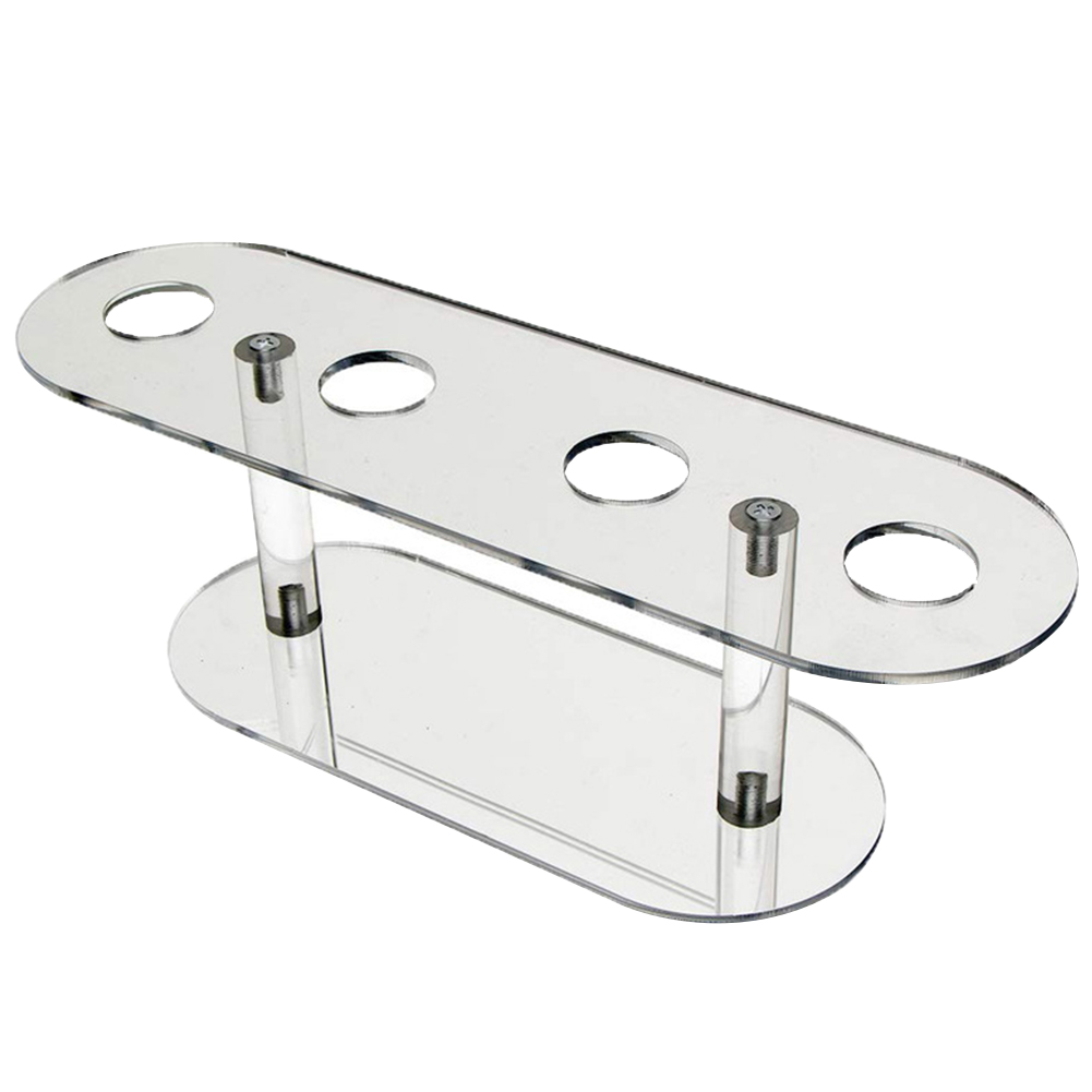 4 Holes Popcorn Ice Cream Stand Crisp Tube Detachable Birthday Party Food Display Transparent Acrylic Cupcake Cake Afternoon Tea