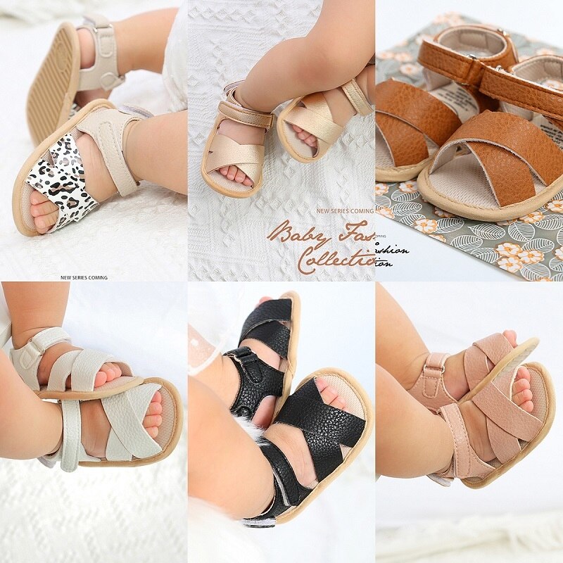 Boutique Baby Baby Jongen Meisje Schoenen Effen Kleur Leer Non-Slip Schoenen Peuter Schoenen Voor Meisjes Zomer Outdoor casual Schoenen
