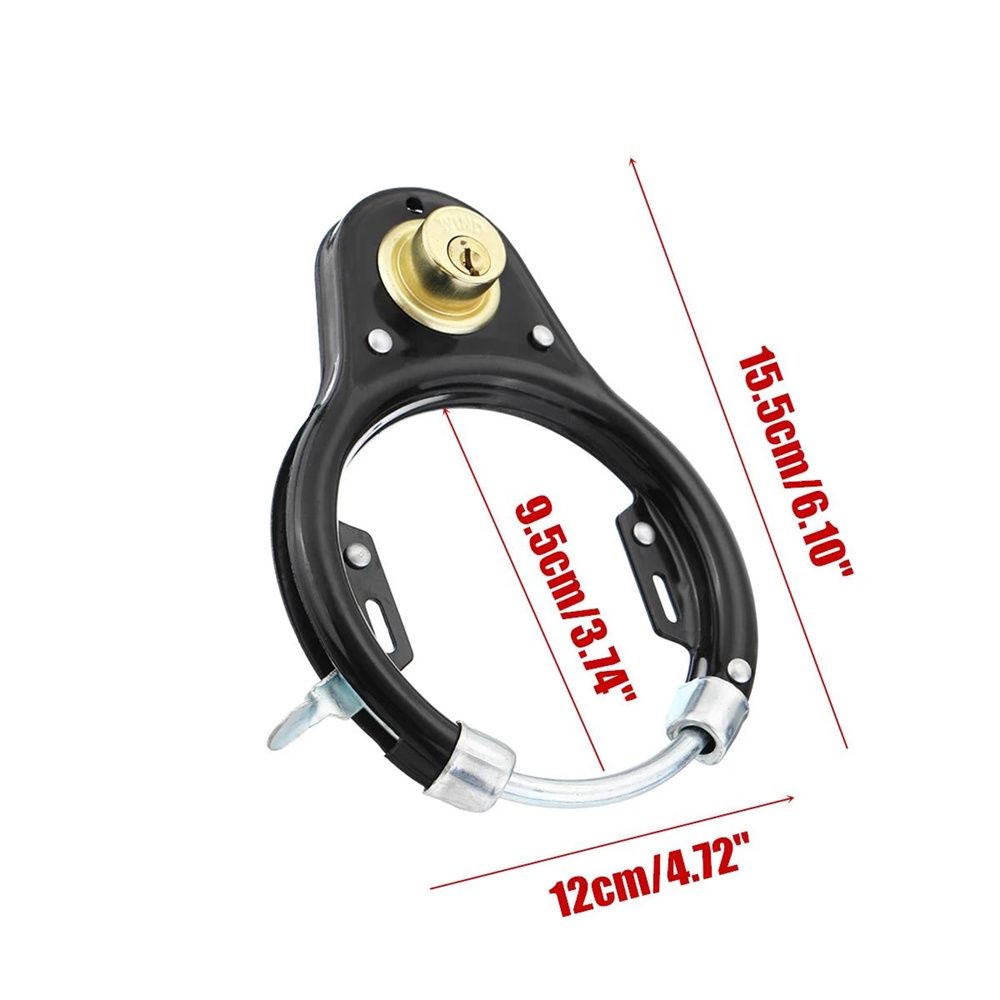 Accesorios para bicicleta, seguridad duradera para motocicleta con llave, candado antirrobo para rueda, suministros para bicicleta, candado para bicicleta
