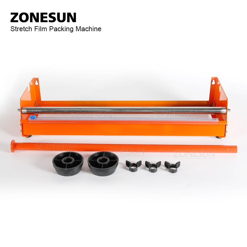 ZONESUN Manual Stretch Film Wrapping Machine Dispenser Tools Pallet Packing Equipment Package Machinery