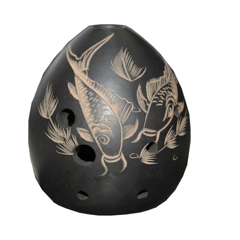 Ocarina – Instruments de musique en forme de poire, 8 trous, créatifs, Style chinois, faits à la main, d&#39;anniversaire, Performance sur scène pour débutants