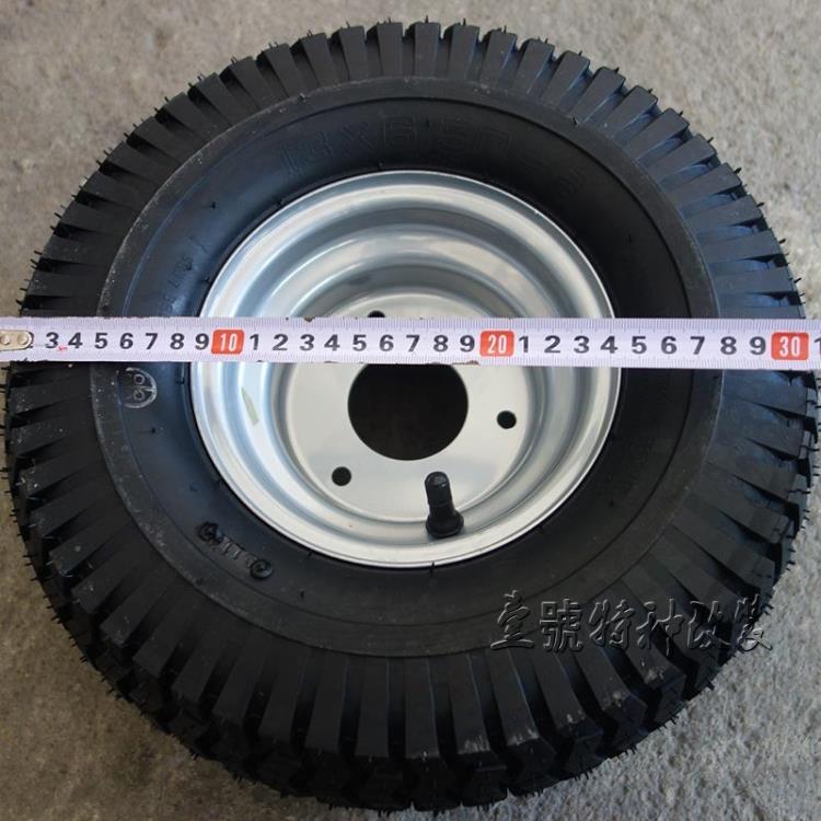 2 Pneus 3,00-4 Knobby + Tubes - Pour Scooter Gas, VTT, Go Kart - Jante 4 Pouces