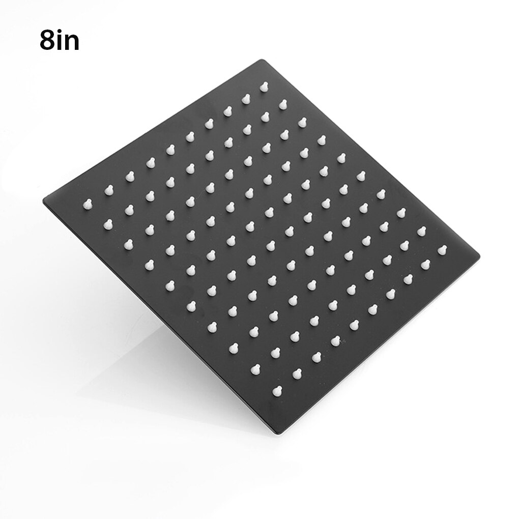 8/12 inch Rainfall Shower Head Stainless Steel Square Round Rain Shower Head Pressurized Big Shower Head: 03