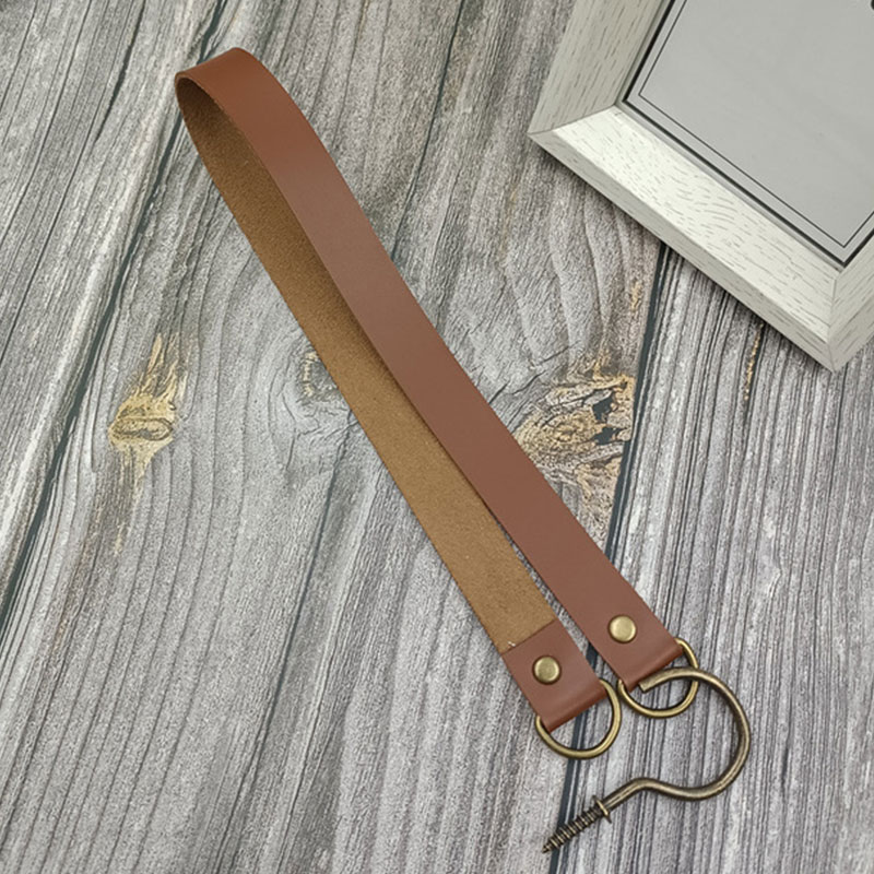 Porte-rideau en cuir, accessoires de salle, Clip, sangle en corde de coton, boucle, décoration de la maison: 2