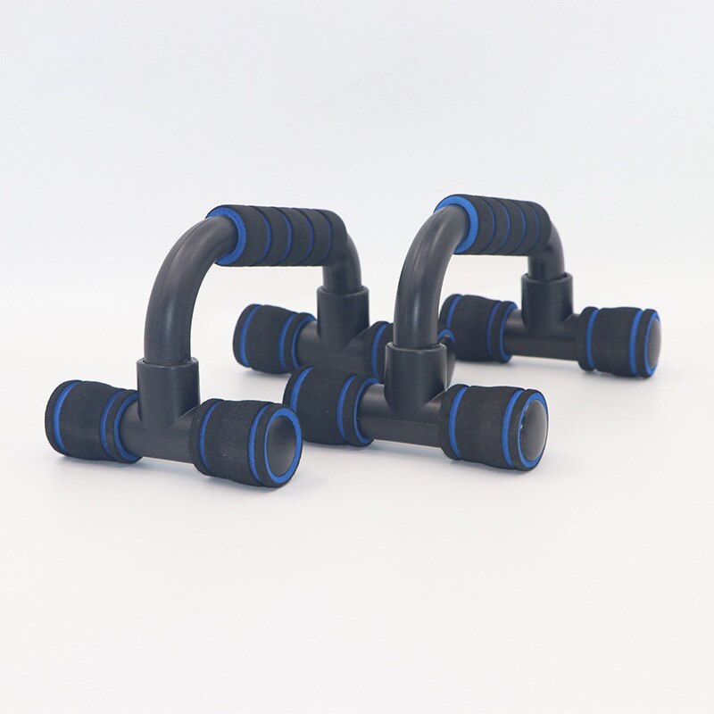 1 par fitness push up beslag stativ med skum håndtag til opbygning af brystmuskler i-formede push-ups stativer træningsudstyr: Blå sort