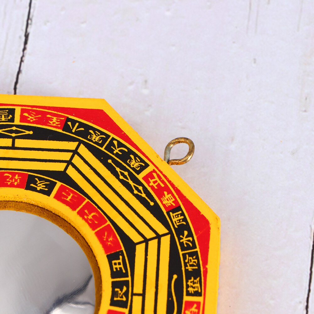 2pcs Bagua Mirror Against Harmful Energy Protective Convex Mirror Hanging Ornament for Office Home