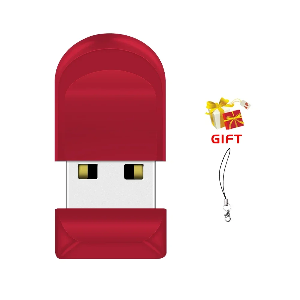 Super Mini USB Flash Drive, externe Memory Stick, 8GB, 4GB, 16GB, 32GB, 64GB, 128GB, , beste cadeau: Rood / 50GB