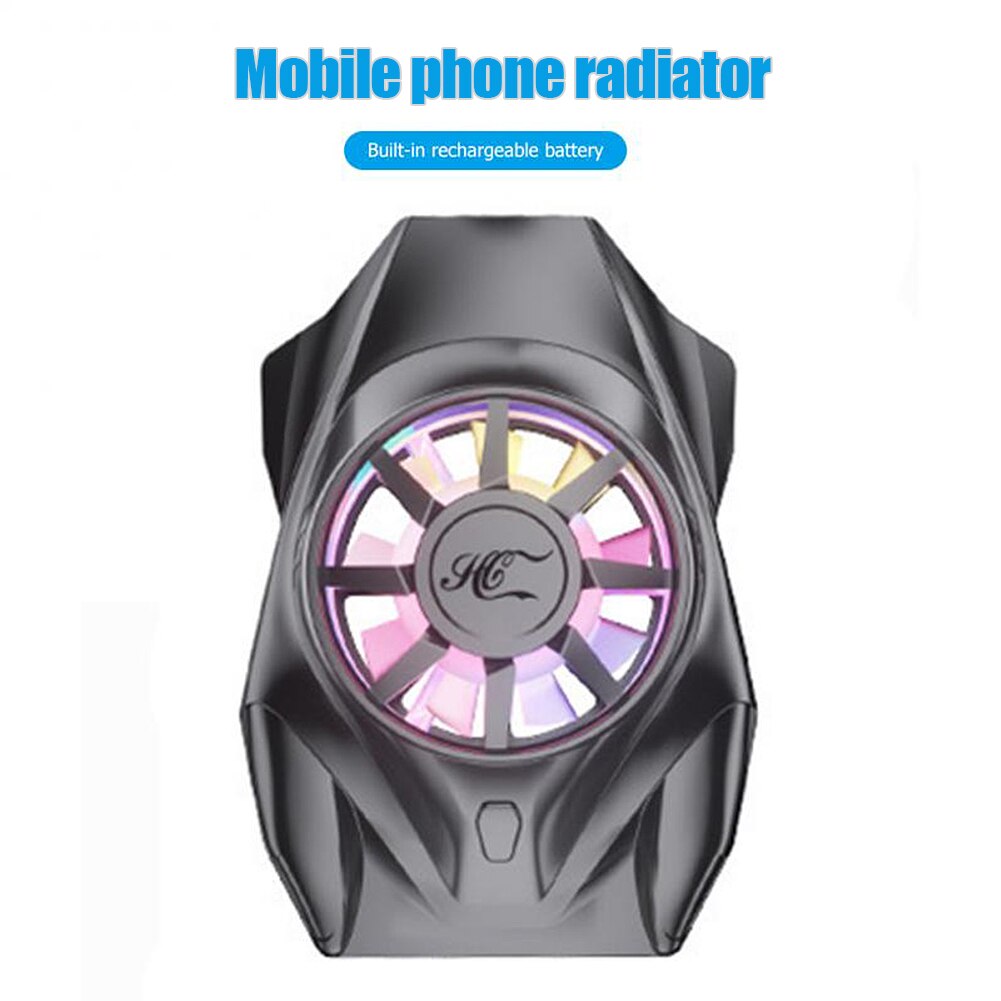 Universal Mobile Phone Cooling Fan RGB Lighting Heat Sink Wireless Gaming Mute Radiator for Xiaomi Samsung Iphone Cooler Fan