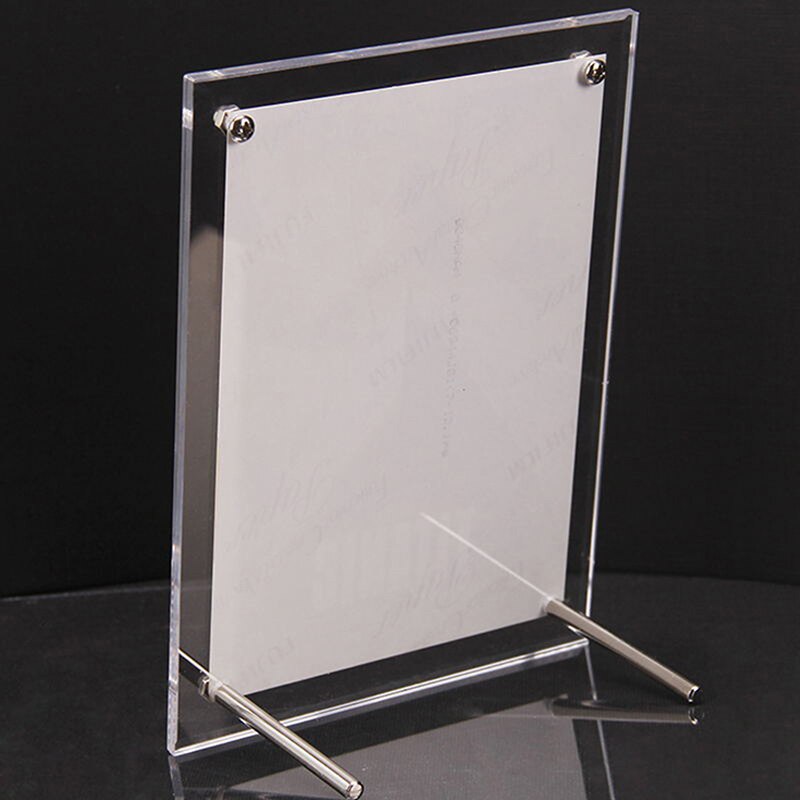 Acrylic Clear Photo Frame Modern Business Certificate Display Stand 6/7/8/10/12 Inch Desktop Picture Display Holder Home Decor