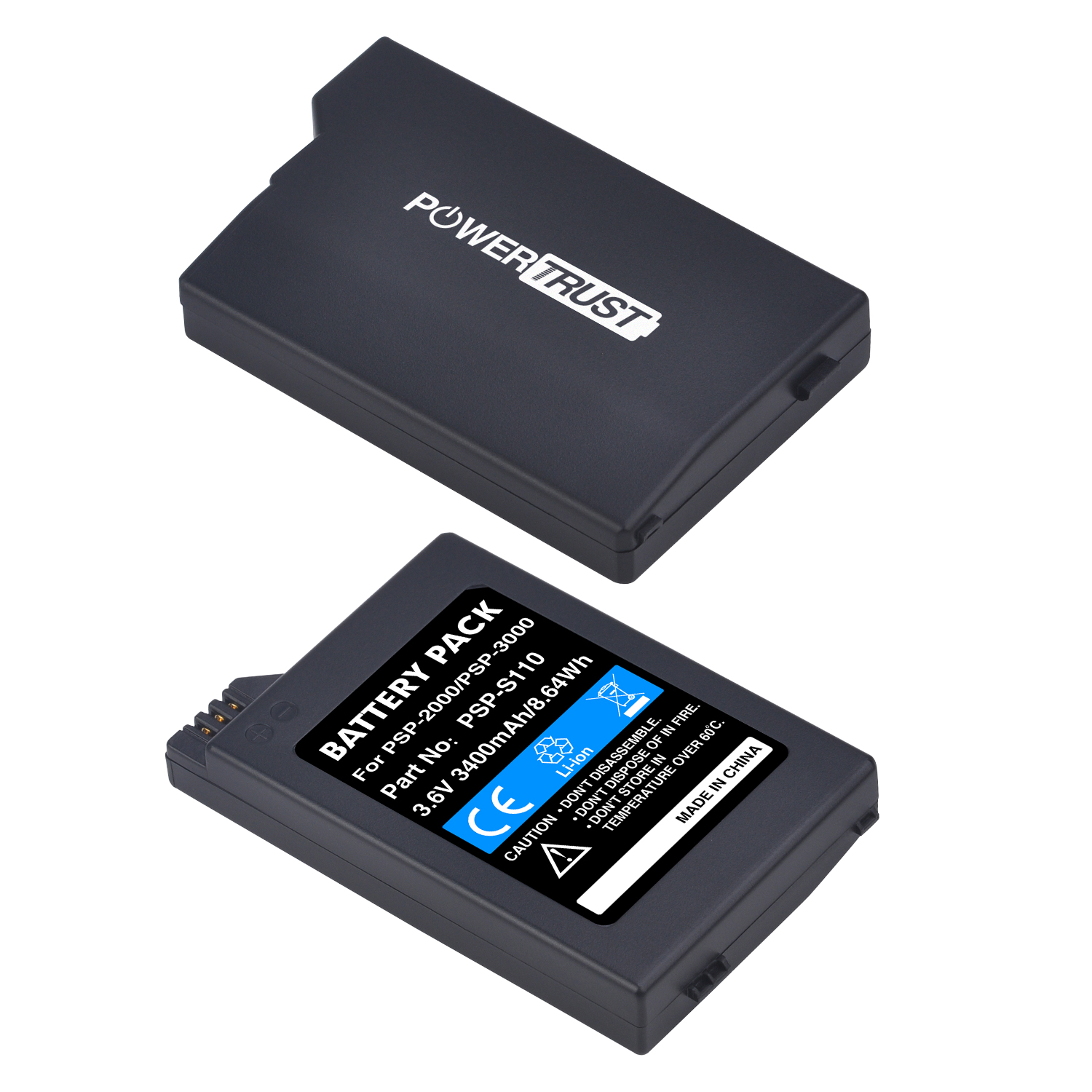 Batteria 2400mAh PSP-2000 PSP-3000 per Sony PSP2000 PSP2001 PSP2002 PSP2003 PSP2004 PSP2005 PSP2007 PSP2008 PSP3000: orange