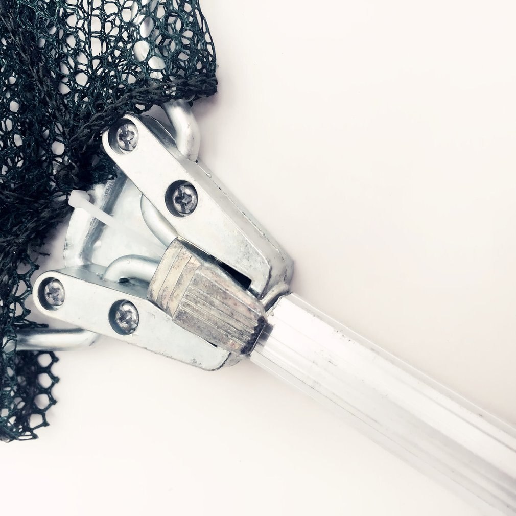 1.5m Foldable And Retractable Folding Net Integrated Aluminum Alloy Handle Dense Mesh Head Fishing Tackle