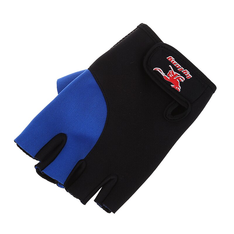 -2 Stuks Zwart Blauw Neopreen Vingerloze Sport Handschoenen Voor Mannen