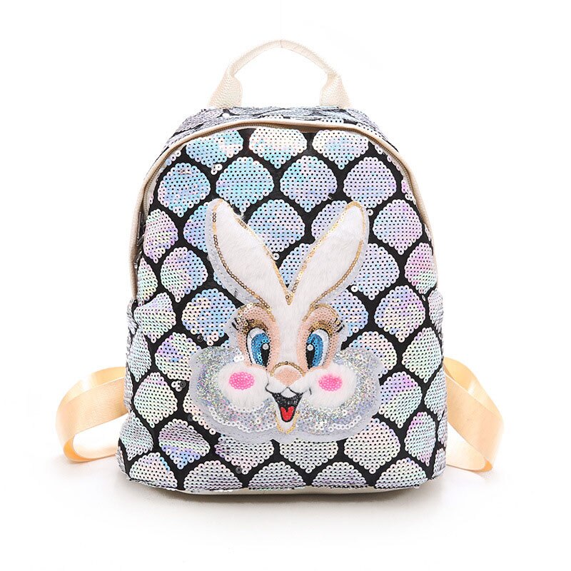 Jzyzqbx Eenhoorn Patroon Schooltas Snoep Kleur Pailletten Rugzak Kinderen Plecak School Rugzak Voor Meisjes Kid 'S Boek Tas: 3 school bag