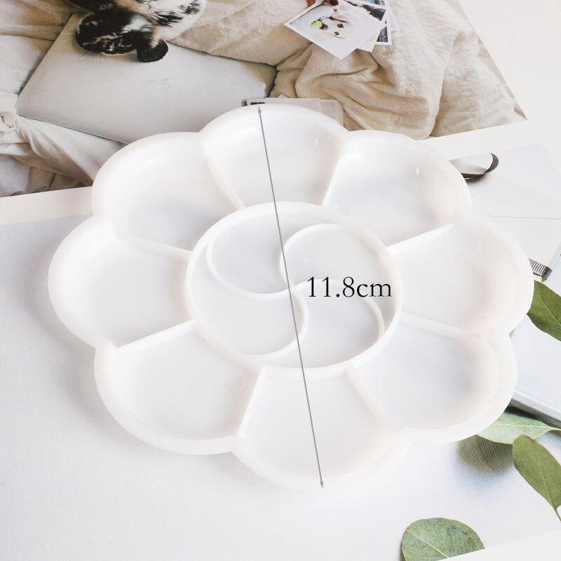 2pcs Kids Artist Paint Palette Brush Water Colour Children Art Crafts Painting