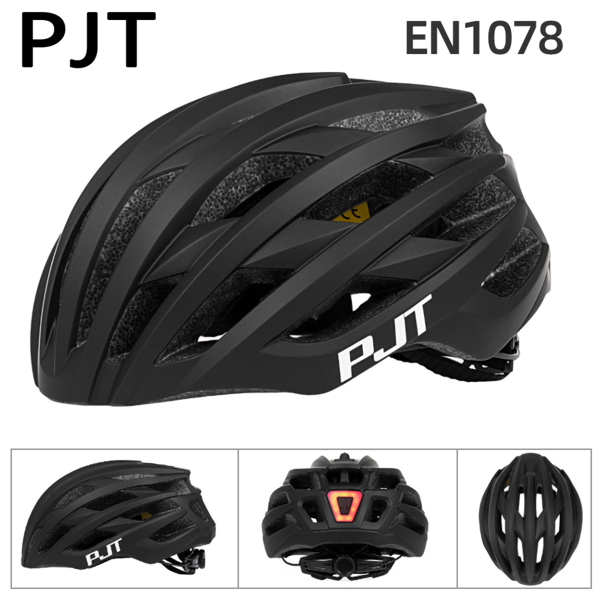 PJT Bicycle Helmet Men's Ultralight Taillight LED MTB Road Bike Helmet Cycling Motorcycle Electric Scooter Safty Cycling Helmet: Burgundy