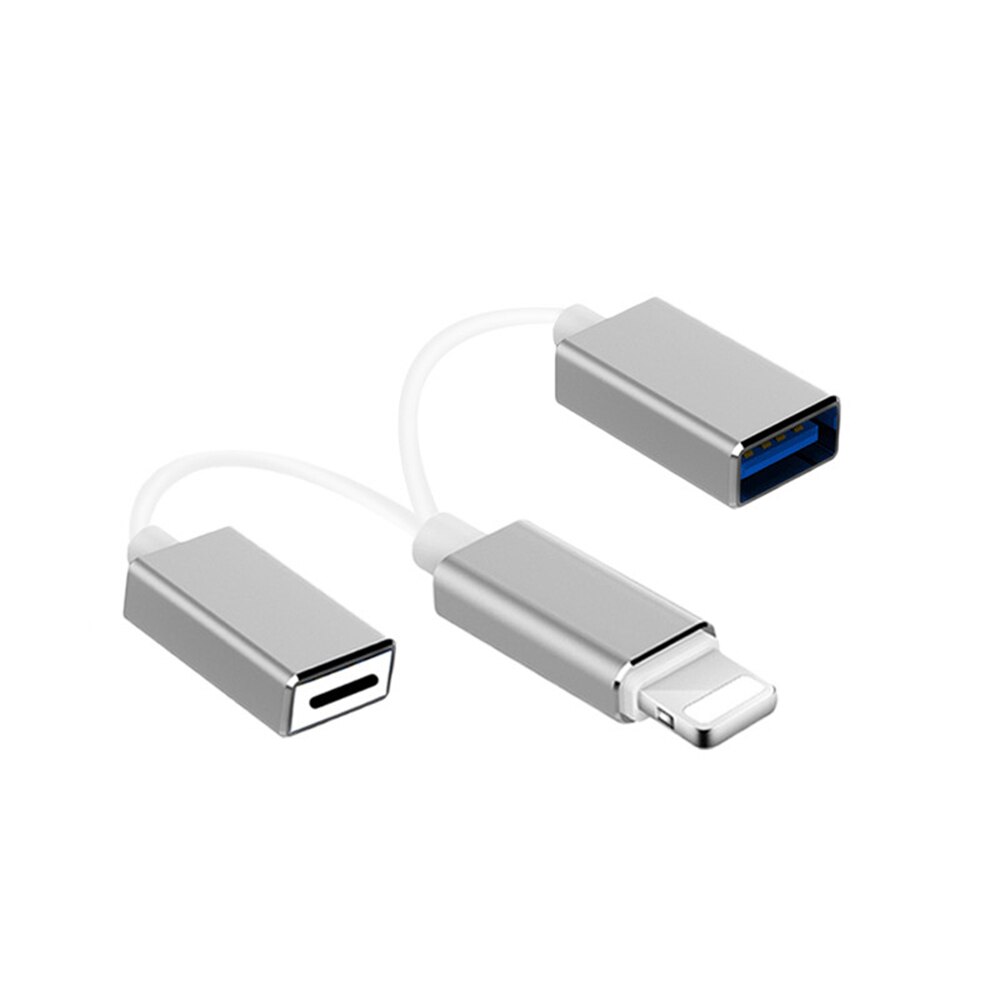 Melaudio otg-kabel med usb-ladeport lightning for iphone ipad ios 9 to 14 hann-til-hun-adapter for midi-tastatur: Med ladeport