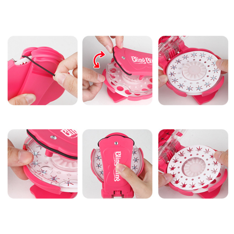 180er -packung edelsteine blingers Luxus einstellen spielzeug diy kristall diamant praktisch aufkleber bling haardeko werkzeug spielzeug