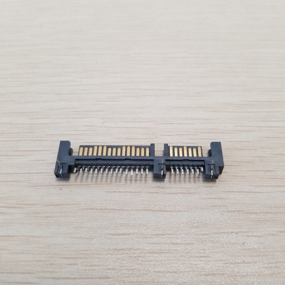 SATA Hard Drive 90 Degree Interface SMT Connector 7Pin + 15Pin Male Socket 22Pin PCB to Top H : 1.4mm