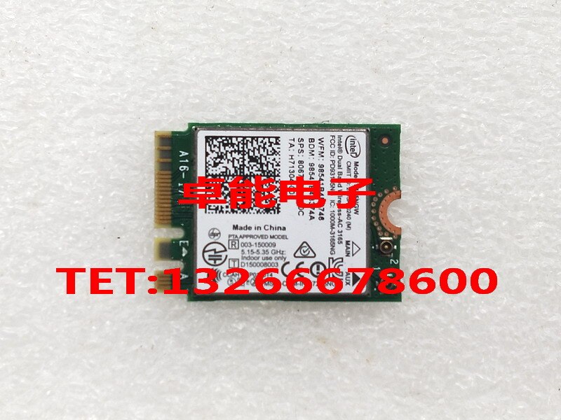 HP TPN-C125 TPN-C126 15-AC de tarjeta de red inalámbrica módulo WiFi Bluetooth dos