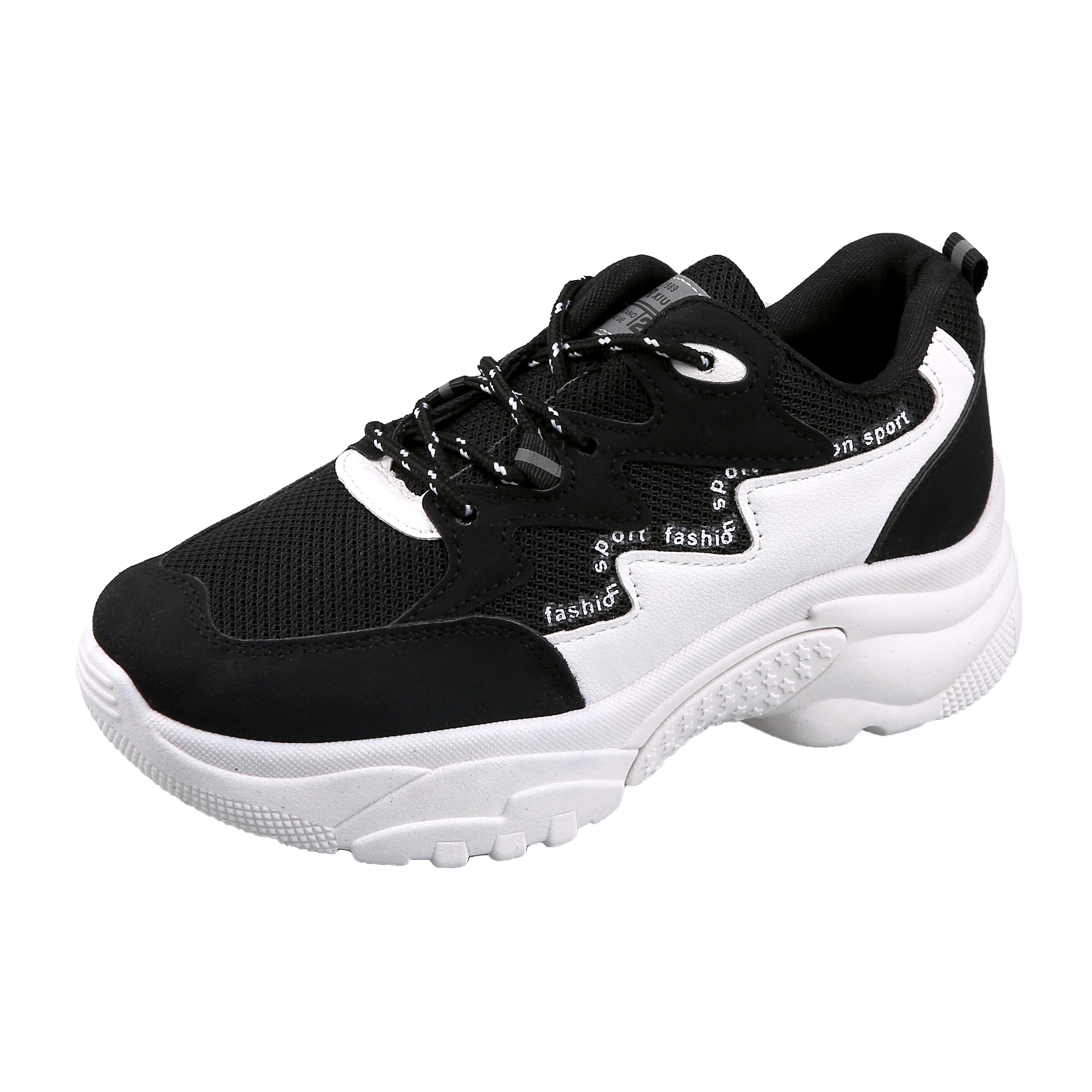 Fujin Women Sneakers Spring Cross Tied Platform He... – Grandado