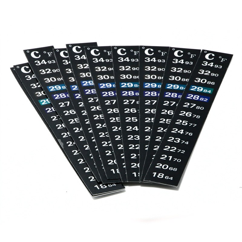 3 Styles 13 cm Digital Aquarium Fish Tank Thermometer Temperature Sticker Digital Scale Label Stick-On 18-34 Celsius degree 1Pc
