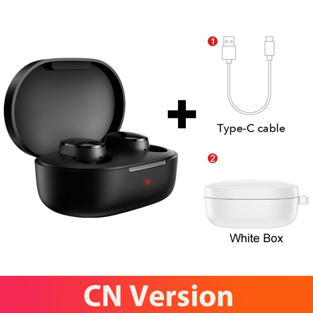 Xiaomi – écouteurs sans fil mi true basic 2s Redmi AirDots 2s, Bluetooth 5.0, commande tactile, TWS, de jeu, USB C: add white case