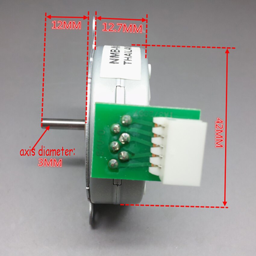 PM42S-096 Model Permanente Magneet Micro Stappenmotor 4-Fase 5-Wire 3.75 Graden 24V 500mA Dunne Stepping motor Diy Materiaal