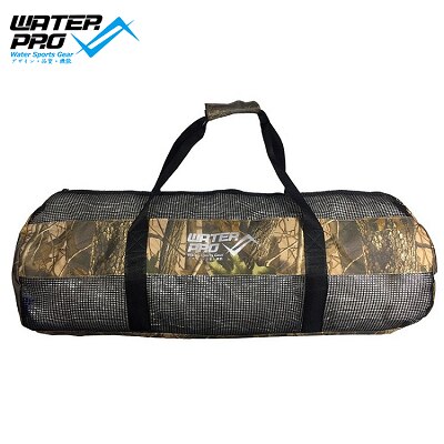 Water Pro MESH BAG 128L Scuba Diving Gear Bag: Wood Grain