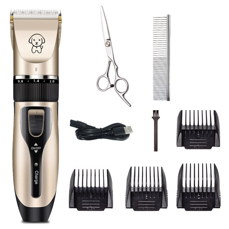 Hond Clippers Elektrische Huisdier Katten Tondeuse Dieren Grooming Haircut Cutter Scheerapparaat Trimmer Set Professionele Oplaadbare: No.5 sets
