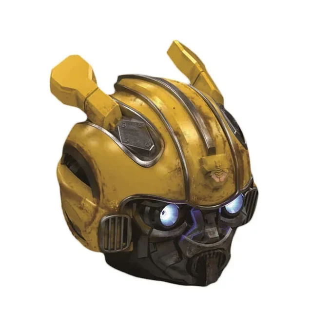 Transformers Bluetooth Speaker Bumblebee Helmet H2 With FM Radio Mini Subwoofer Speaker Portable Cartoon LED Support TF For Kids: Red